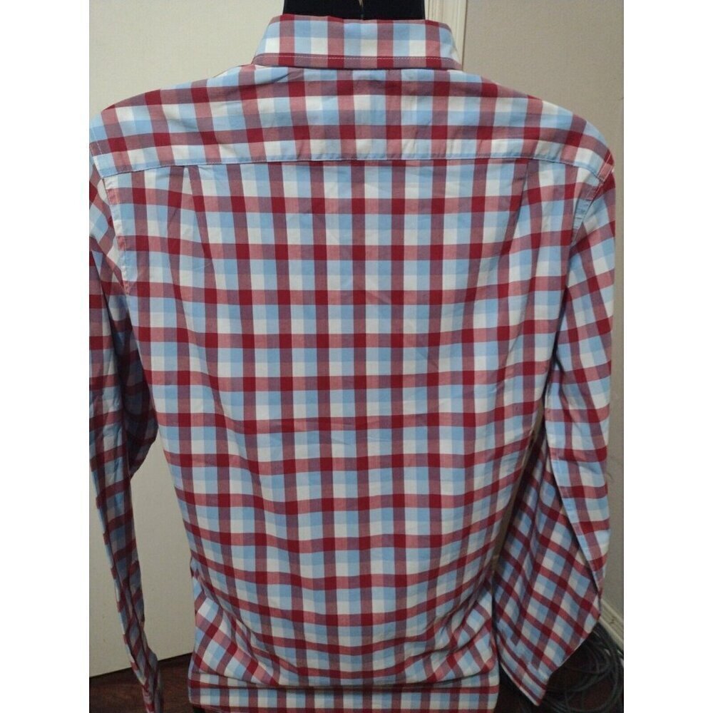 Men's George Classic Fit Wrinkle Resistant Poplin Shirt Multicolor Large (42-44) - Picture 8 of 12
